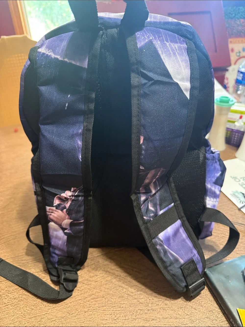 Wednesday-Inspired Kids Costume Backpack in Dark Purple